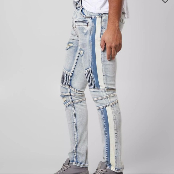 Crysp Denim Richardson Biker Skinny Jeans Men’s Size 30 - Picture 8 of 9